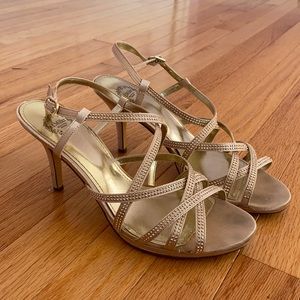 I.Miller gold heels, size 8